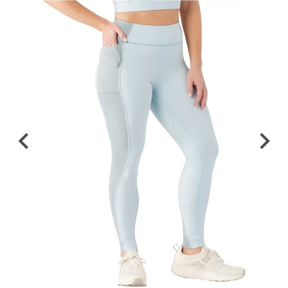 NWT Smartwool Women's Run Legging in winter sky Sz L MSRP 120$ - Picture 1 of 7